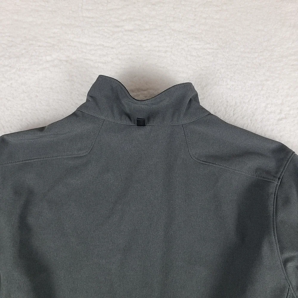 Polo‎ Ralph Lauren Jacket Mens Large Dark Gray Zipper Pocket Full Zip Sweater *